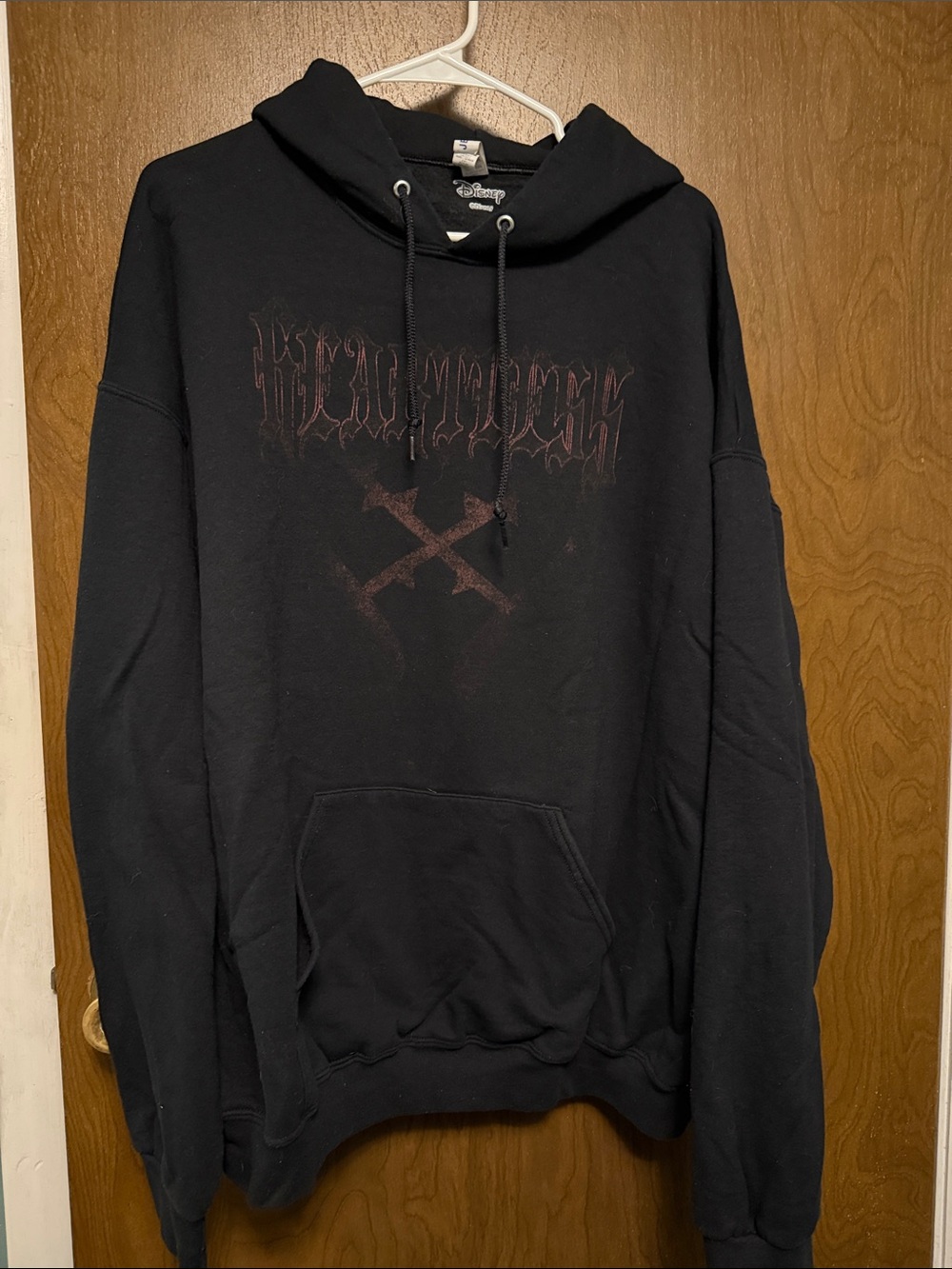 Disney Kingdom Hearts Black Graphic Hooded Sweatshirt - 2X